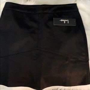 Lulus faux fur leather skirt sz S NWT